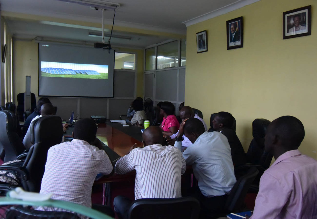 Chint Headquarters team together with Chint Meter team Uganda presenting on meters and vending systems at Rural Electrification Agency (REA) - Uganda