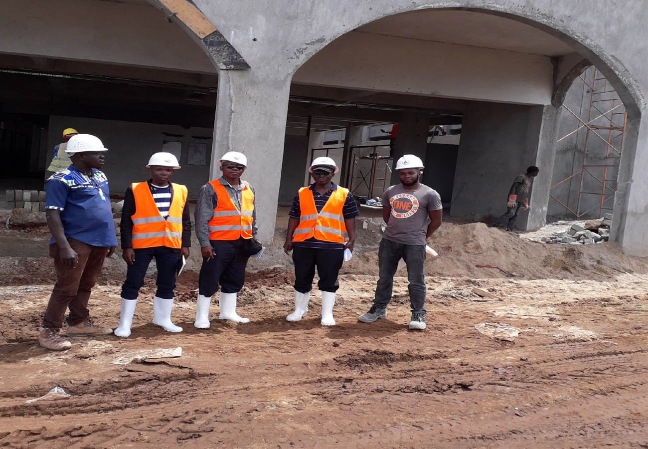 UGANDA: Engineers carrying out a Site Survey for deployment of Private Pre-paid Meters and Vending Solution at Moroto Mega Market Structure: Local Government Project